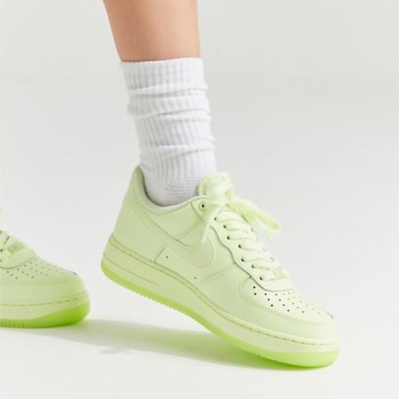 neon yellow shoes nike air force 1